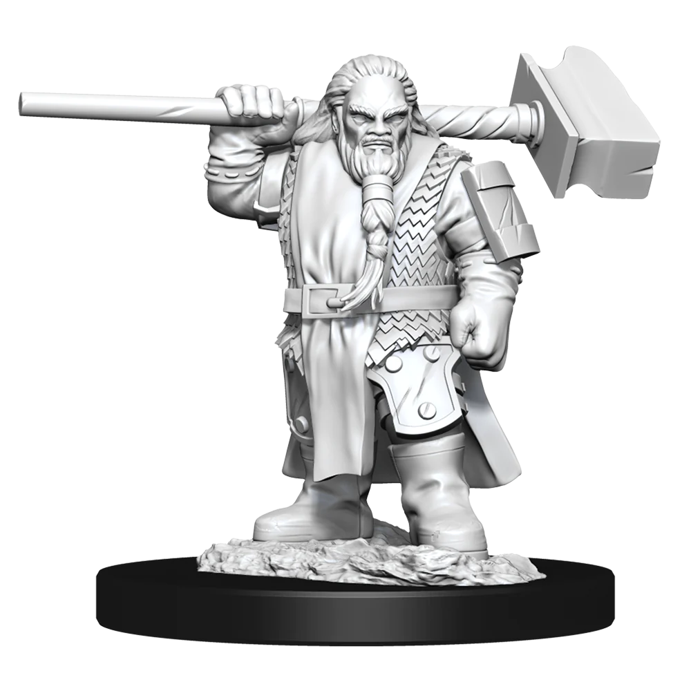 D&D Nolzur’s Marvelous Unpainted Miniatures: Dwarf Cleric Pose 2 Unpainted