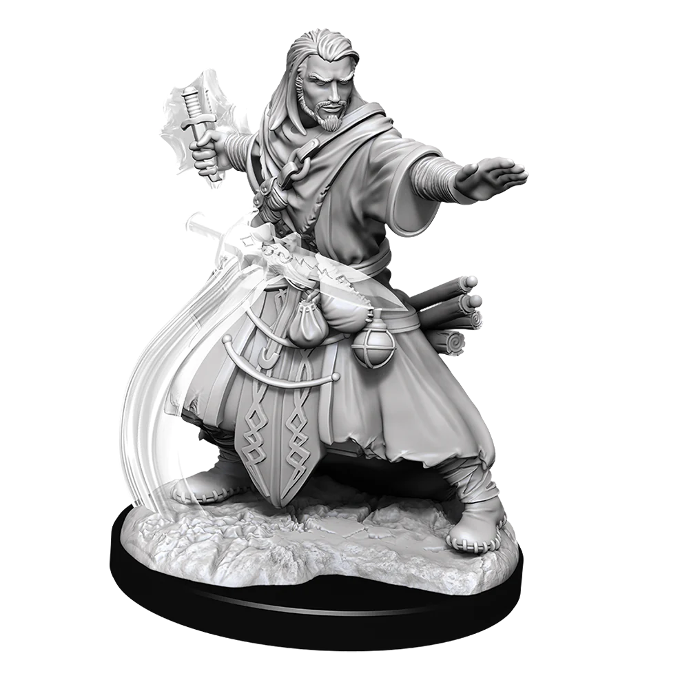 D&D Nolzur’s Marvelous Miniatures: Male Human Wizard Pose 2 Unpainted