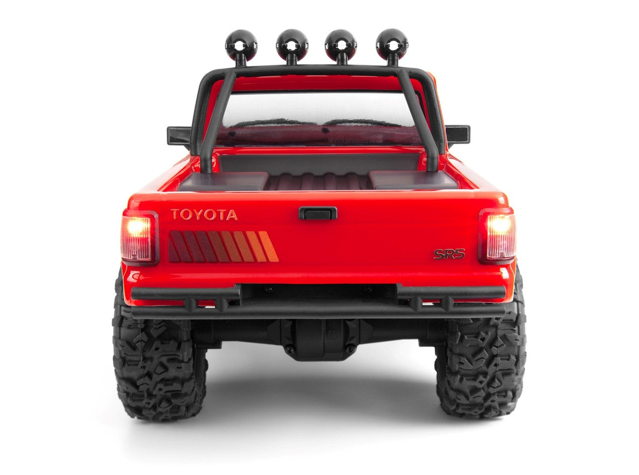 HPI Venture18 Flux 1985 Toyota Hilux SR5 Gloss Red rear view