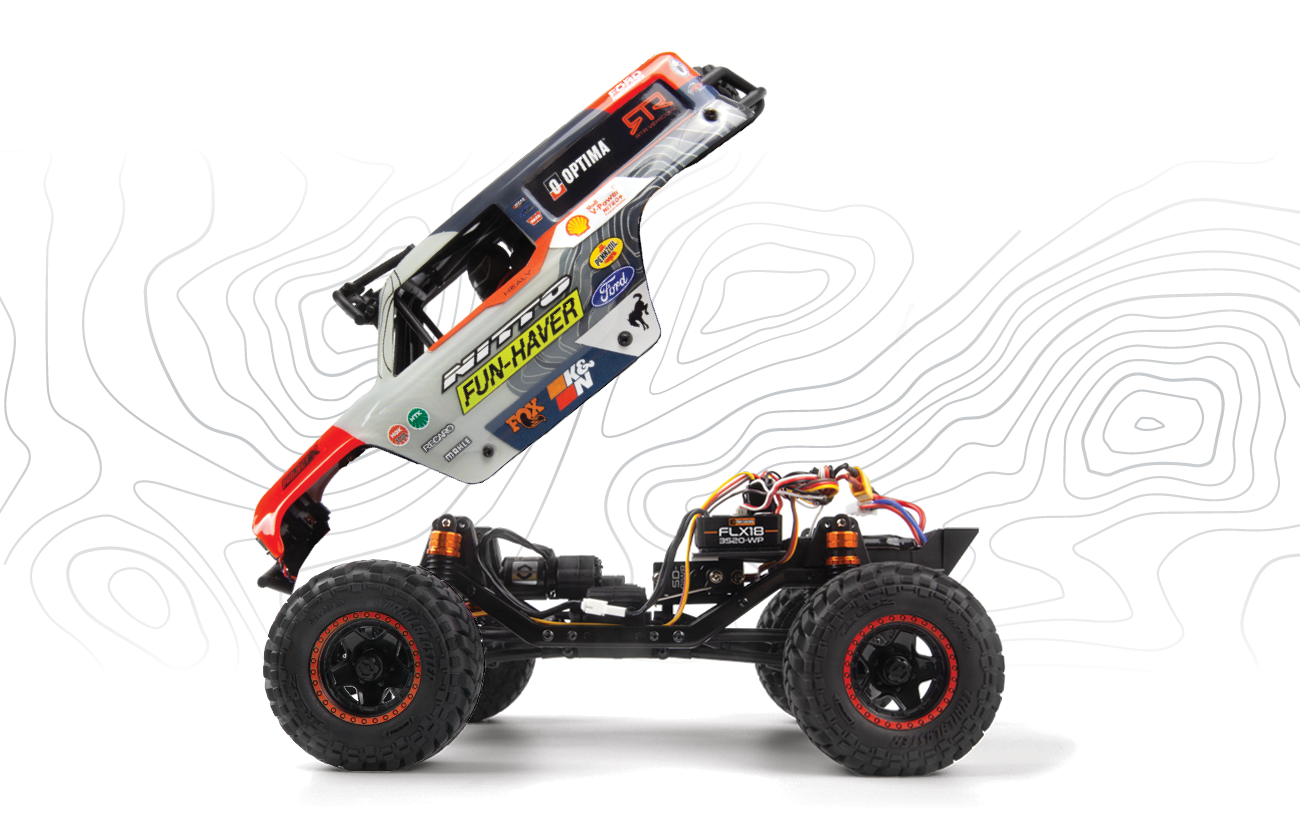 Side view of Venture18 U4 Flux Ford Bronco brushless RC truck Cover 