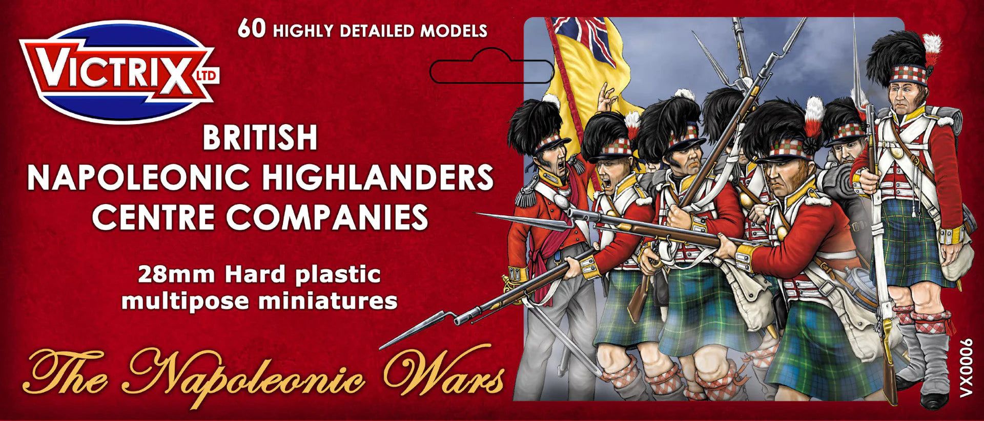 Victrix Napoleonic British HIghlanders Centre Companies Header Card