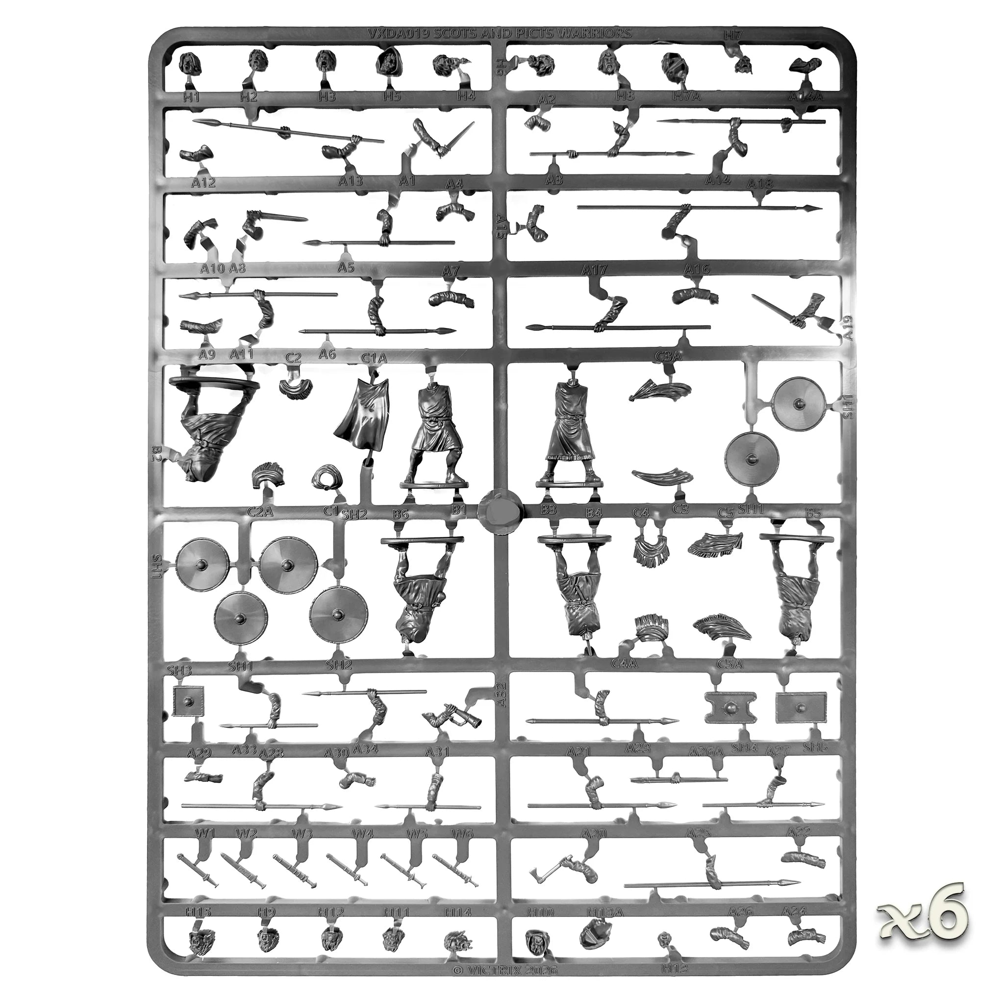 Victrix Limited Scots-Picts Warriors – 28mm Scale Model Plastic Figures
