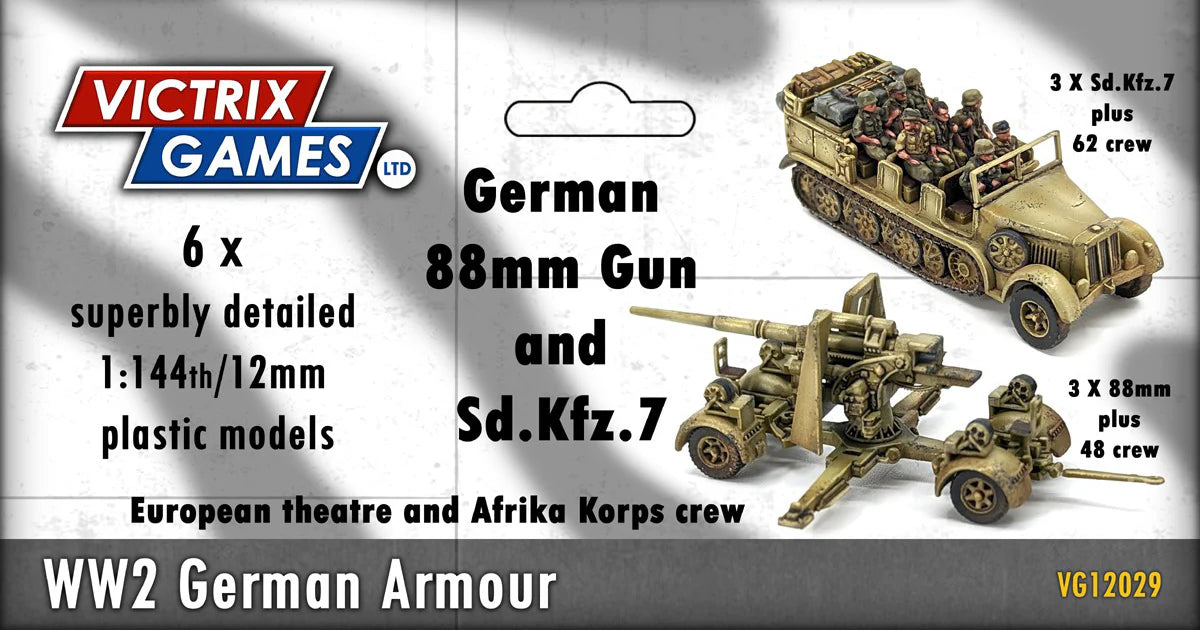 Victrix German 88mm Gun and Sd.Kfz.7 WWII plastic model kit