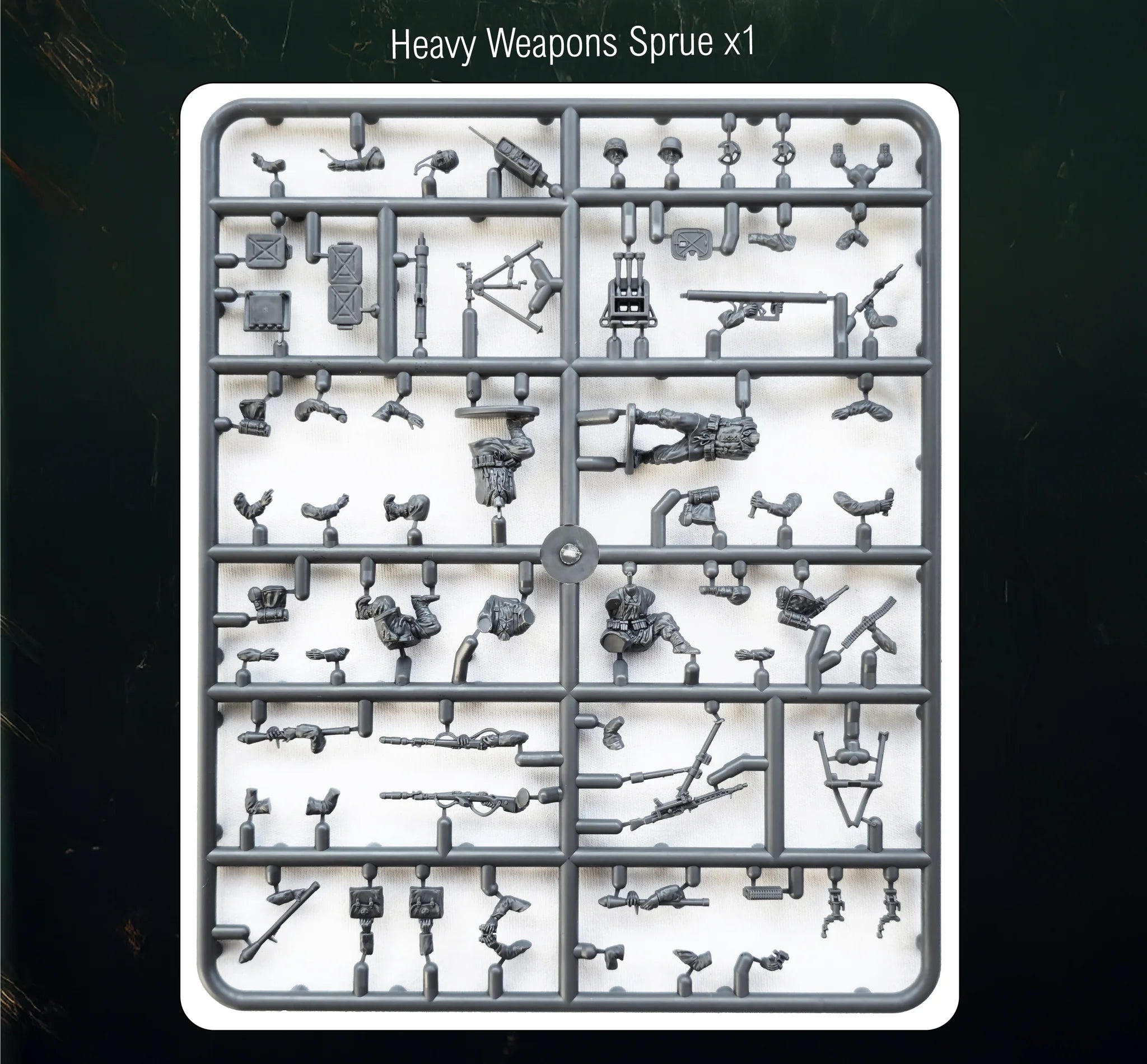 Heavy  Weapons Sprue from Victrix Ltd Late War German Infantry & Heavy Weapons 28mm scale plastic kit