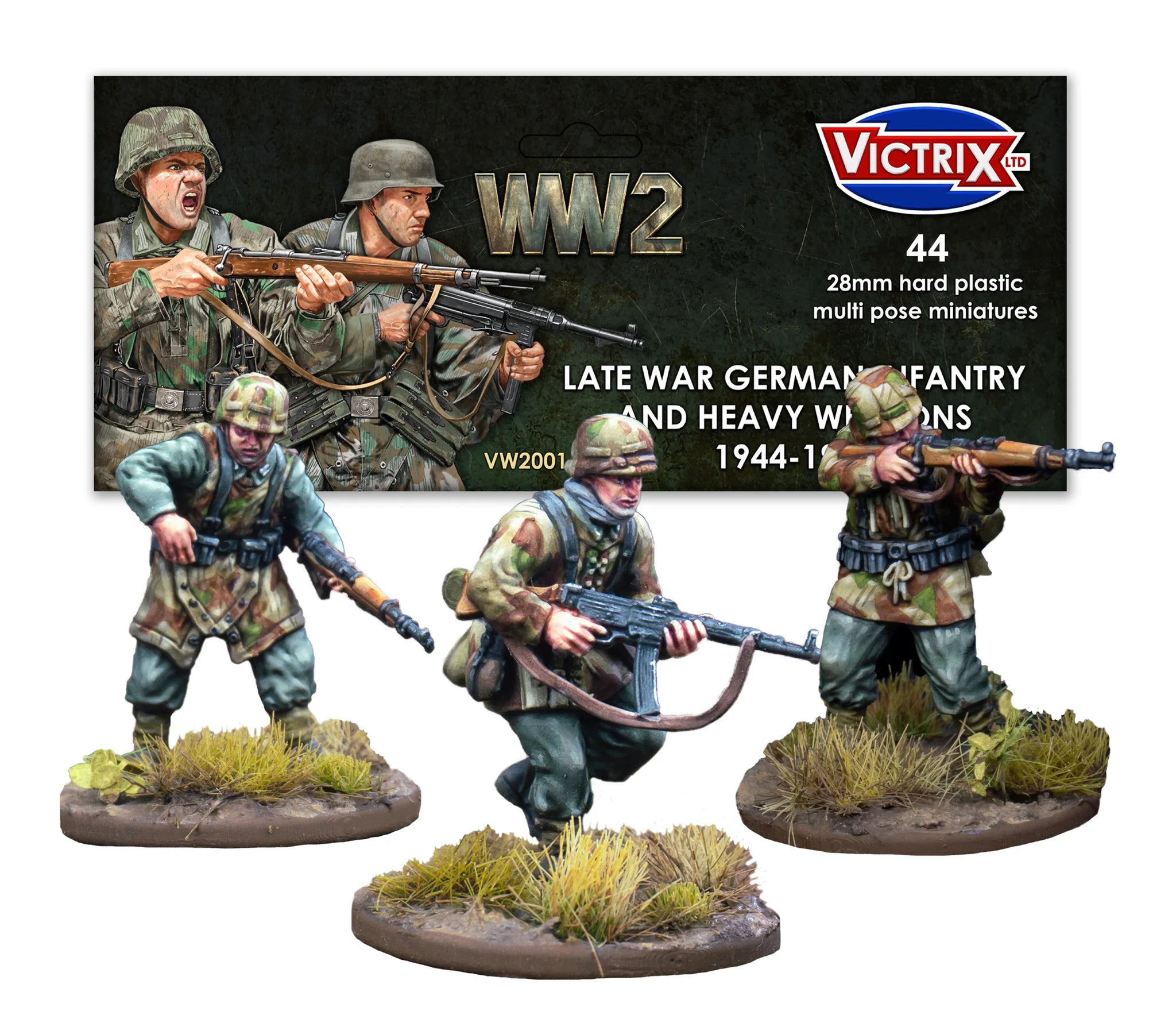 Victrix Ltd Late War German Infantry & Heavy Weapons 28mm scale WWII miniatures set