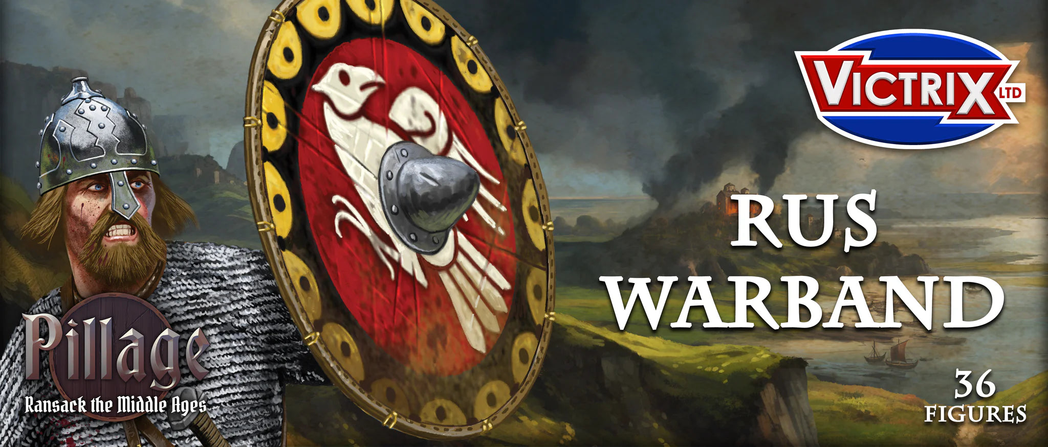 Victrix Ltd Pillage Rus Warband 28mm Scale Historical Miniatures Set Header Card