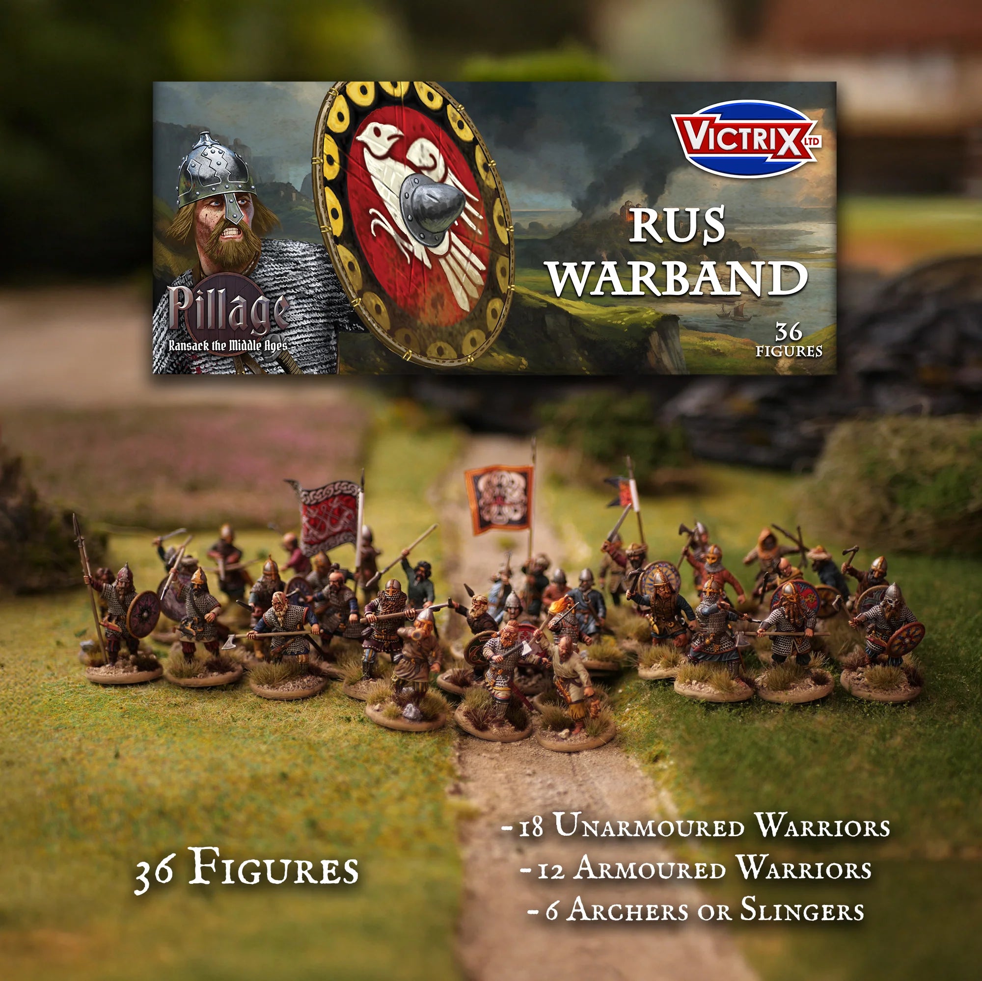 Victrix Ltd Pillage Rus Warband 28mm Scale Historical Miniatures Set
