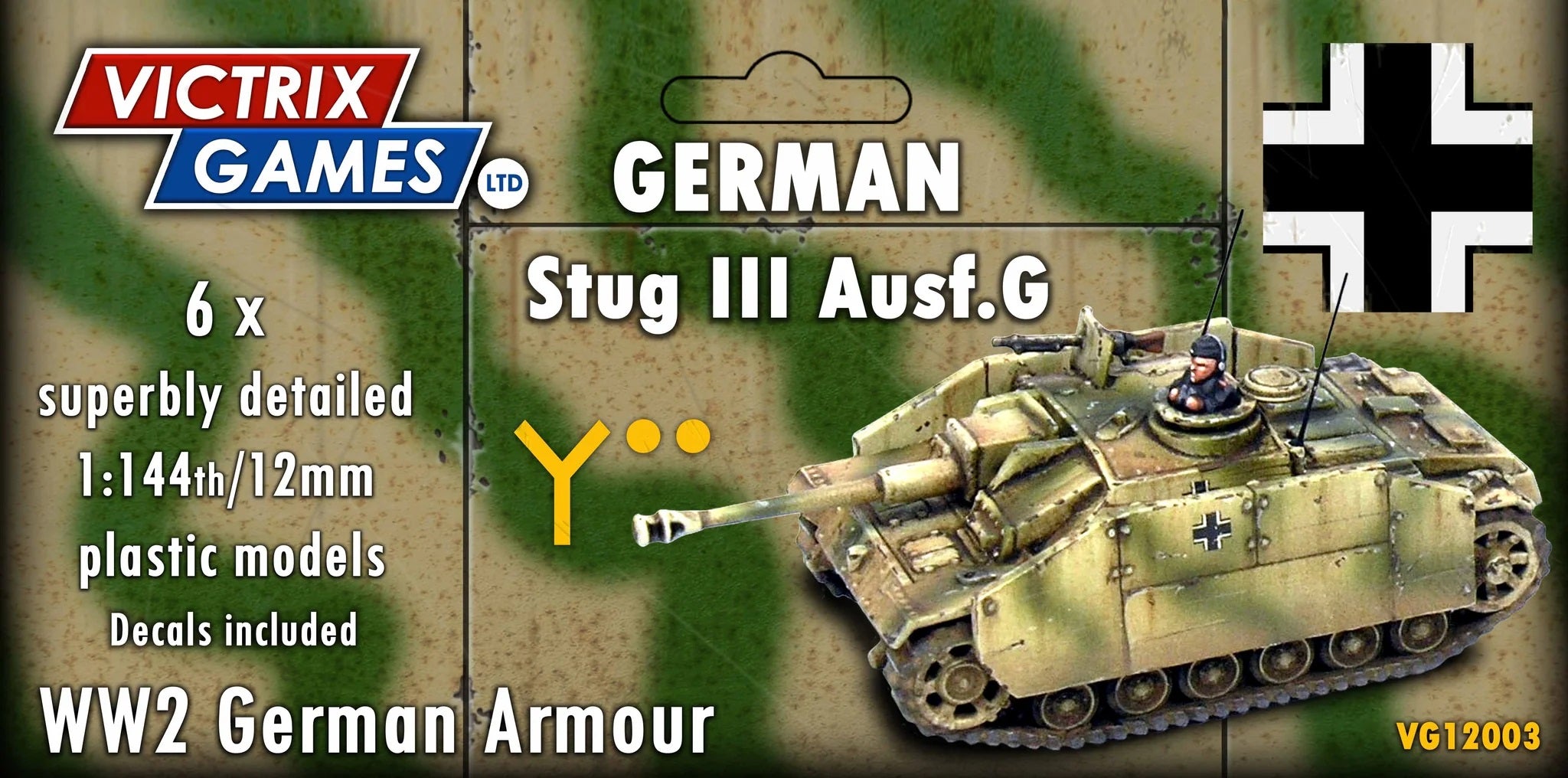 Victrix Ltd StuG III Ausf. G 12mm scale WWII German assault gun miniatures