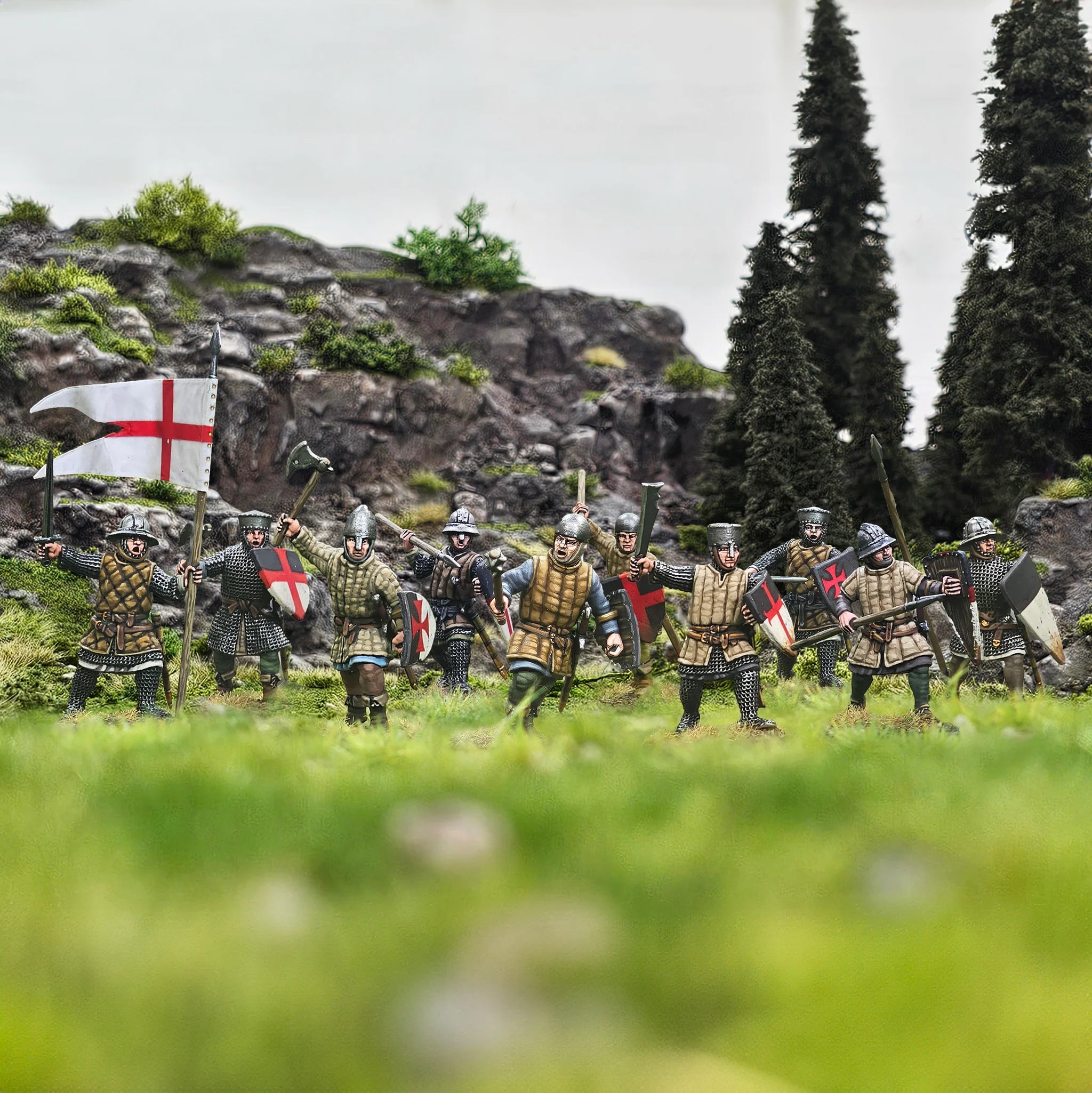 Victrix Limited Medieval Warband – 28mm Scale Model Plastic Figures