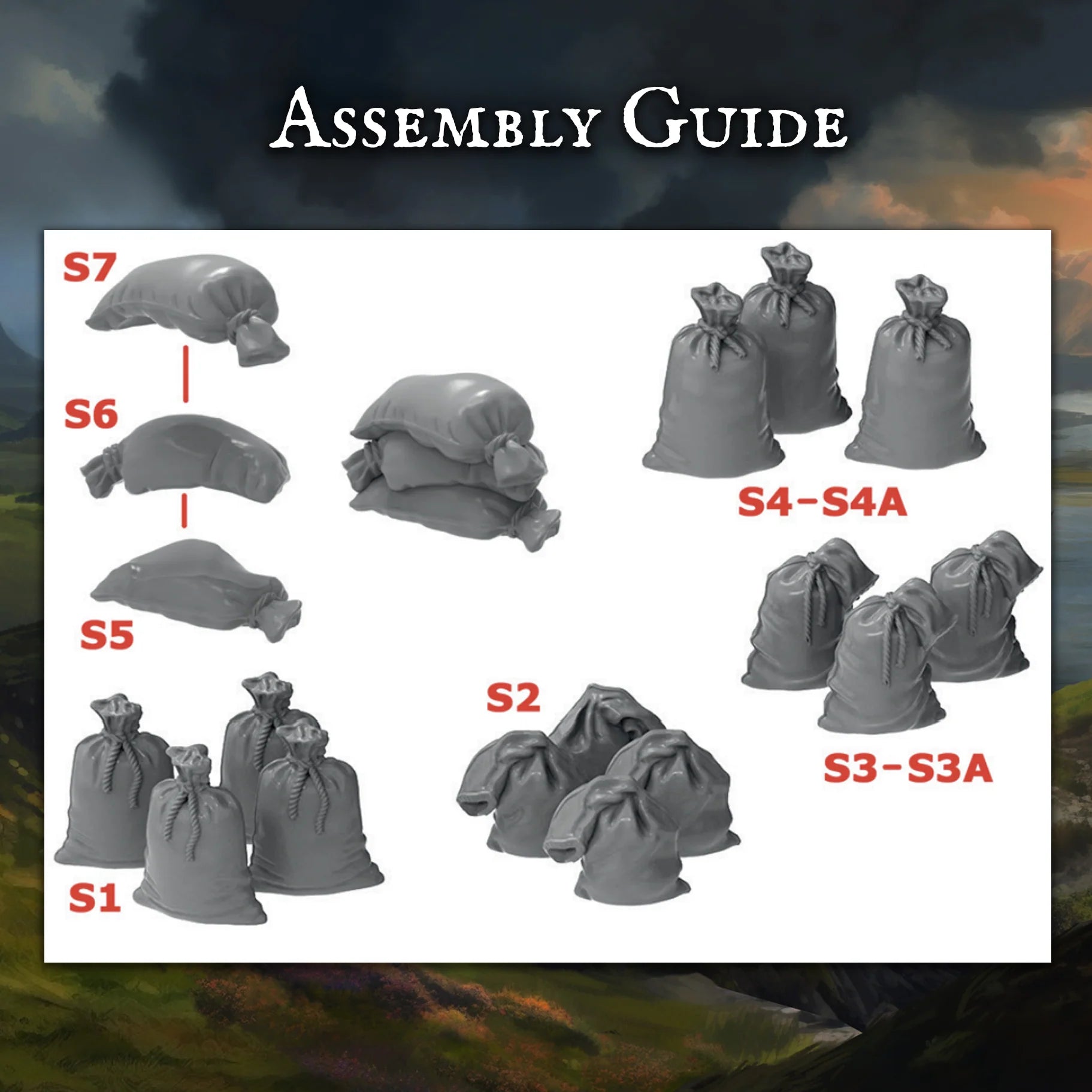 Victrix Limited Sacks 28 mm Scale Plastic – Medieval Collection