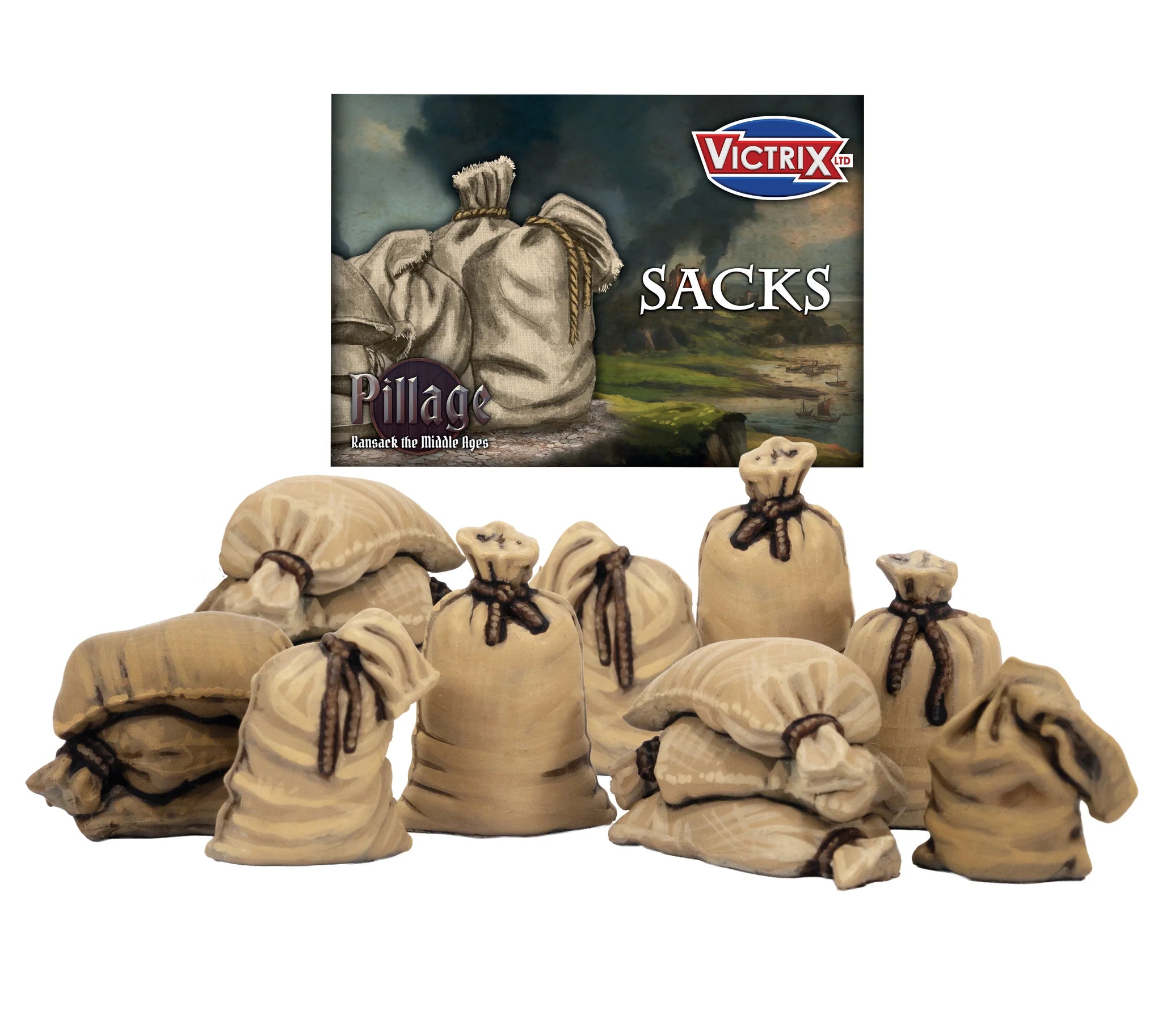 Victrix Limited Sacks 28 mm Scale Plastic – Medieval Collection