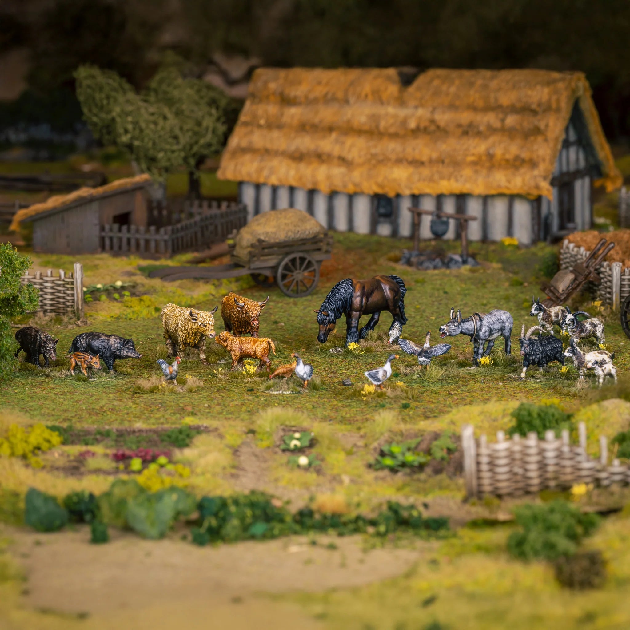 Victrix Limited Farm Animals – 28mm Scale Plastic Model Figures
