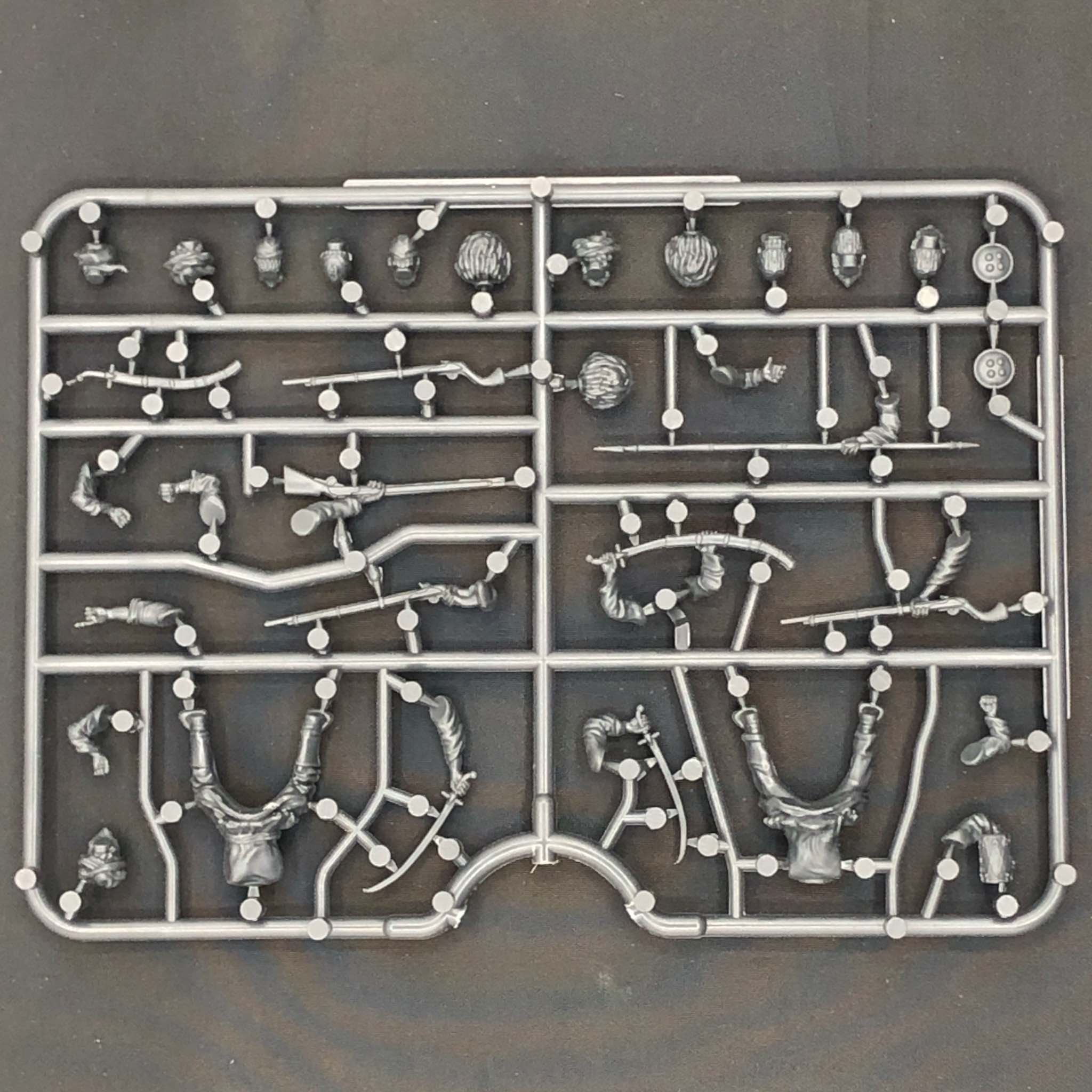 Afghan Cavalry 28 mm Scale Model Plastic Figures Rider Frame Back