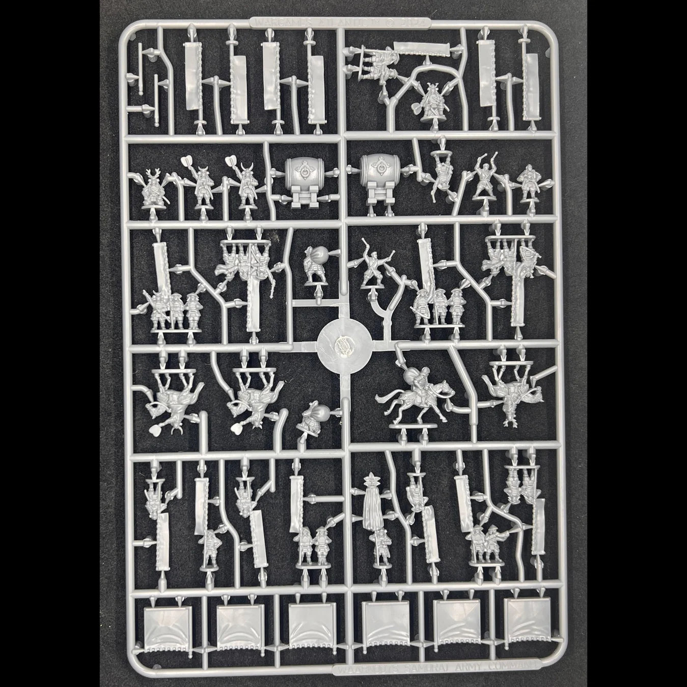 Wargames Atlantic Samurai Army Command 10mm Scale Plastic Figures Sprue Front