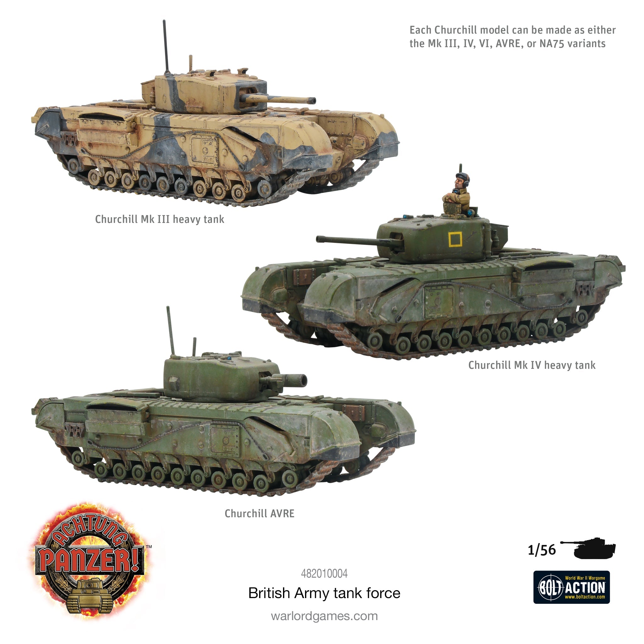 Achtung Panzer! British Tank Force Churchill Tanks Painted Examples