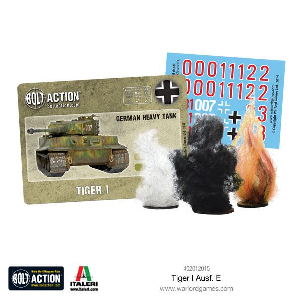 Warlord Games Bolt Action Tiger I Ausf. E Heavy Tank 28mm Scale Model Kit Accessories