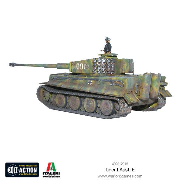 Rear View Warlord Games Bolt Action Tiger I Ausf. E Heavy Tank 28mm Scale Model Kit