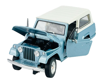 Welly Jeepster Blue Diecast Model with Doors Open – 1:24 Scale