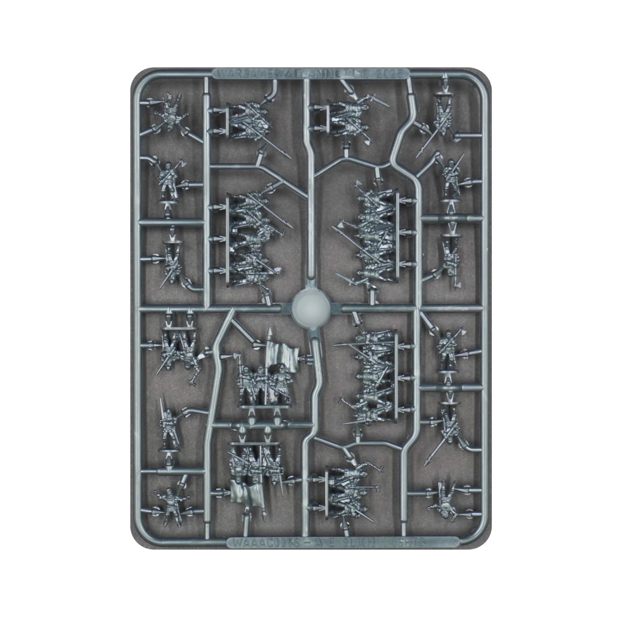 Detailed view of the Wargames Atlantic 10mm English infantry plastic sprue