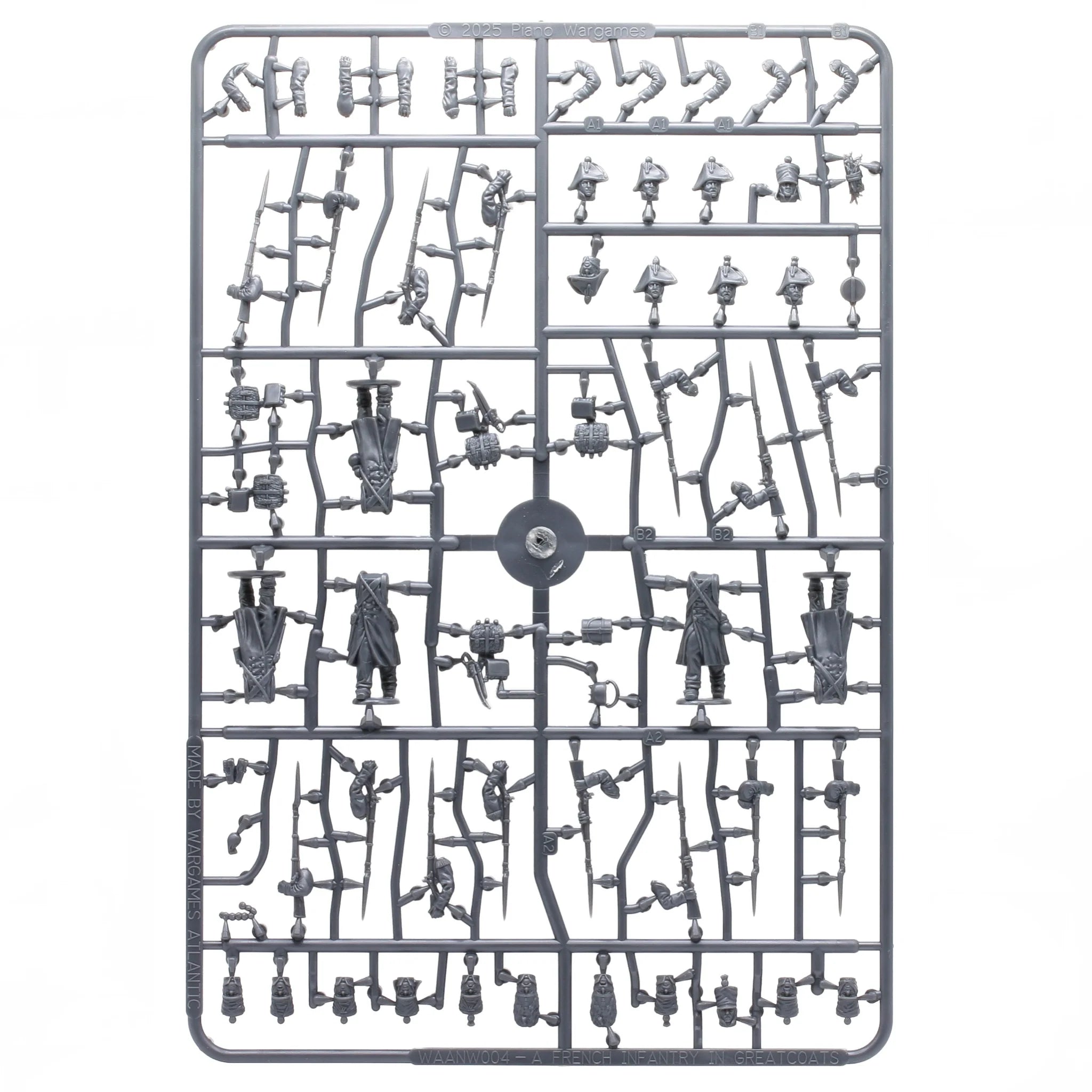 Wargames Atlantic 28mm French Standard Infantry plastic sprue.