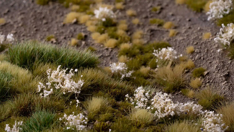 White Flowers 6mm Tuft Set Diorama