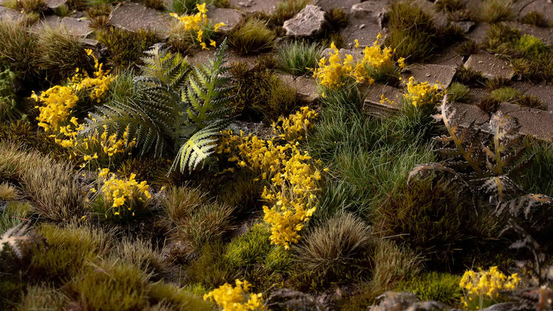 Yellow Flowers Tuft Set 6mm Diorama