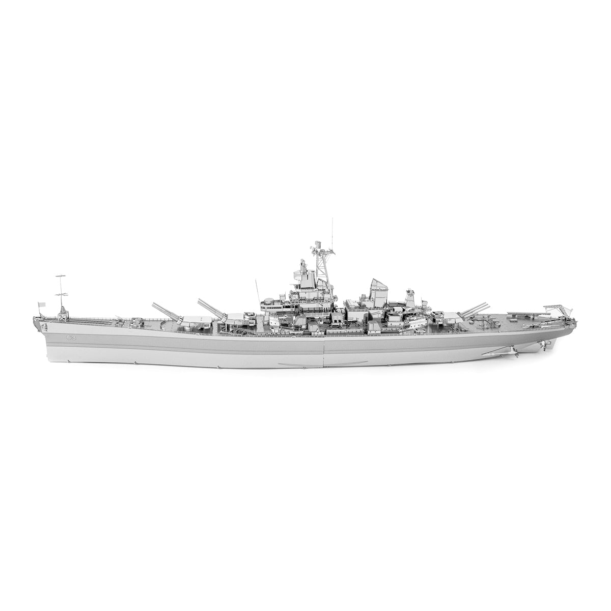 USS Missouri BB-63 Metal Earth Iconx Model Kit Port Side View