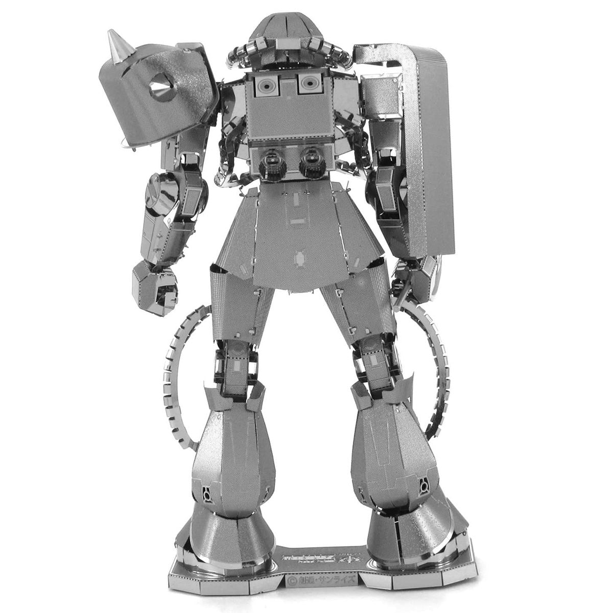 Gundam MS-06 Zaku II Metal Earth Iconx Model Kit Rear View