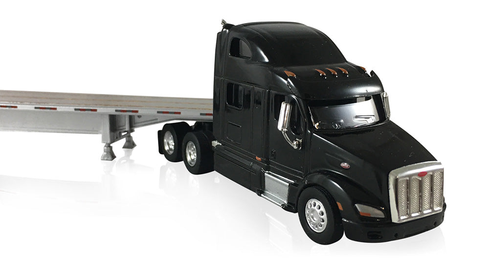Promotex 1:87 Scale Peterbilt 587 Truck with Highboy Trailer