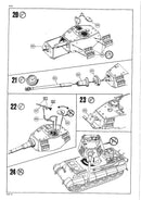 Tiger II Ausf. B (Production Turret) 1/72 Scale Model Kit Instructions Page 10