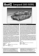 Leopard 2A5/A5NL Main Battle Tank 1/72 Scale Model Kit By Revell Germany Instructions Page 1