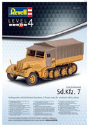 Sd.Kfz.7 German Half-track Late Production 1/72 Scale Model Kit