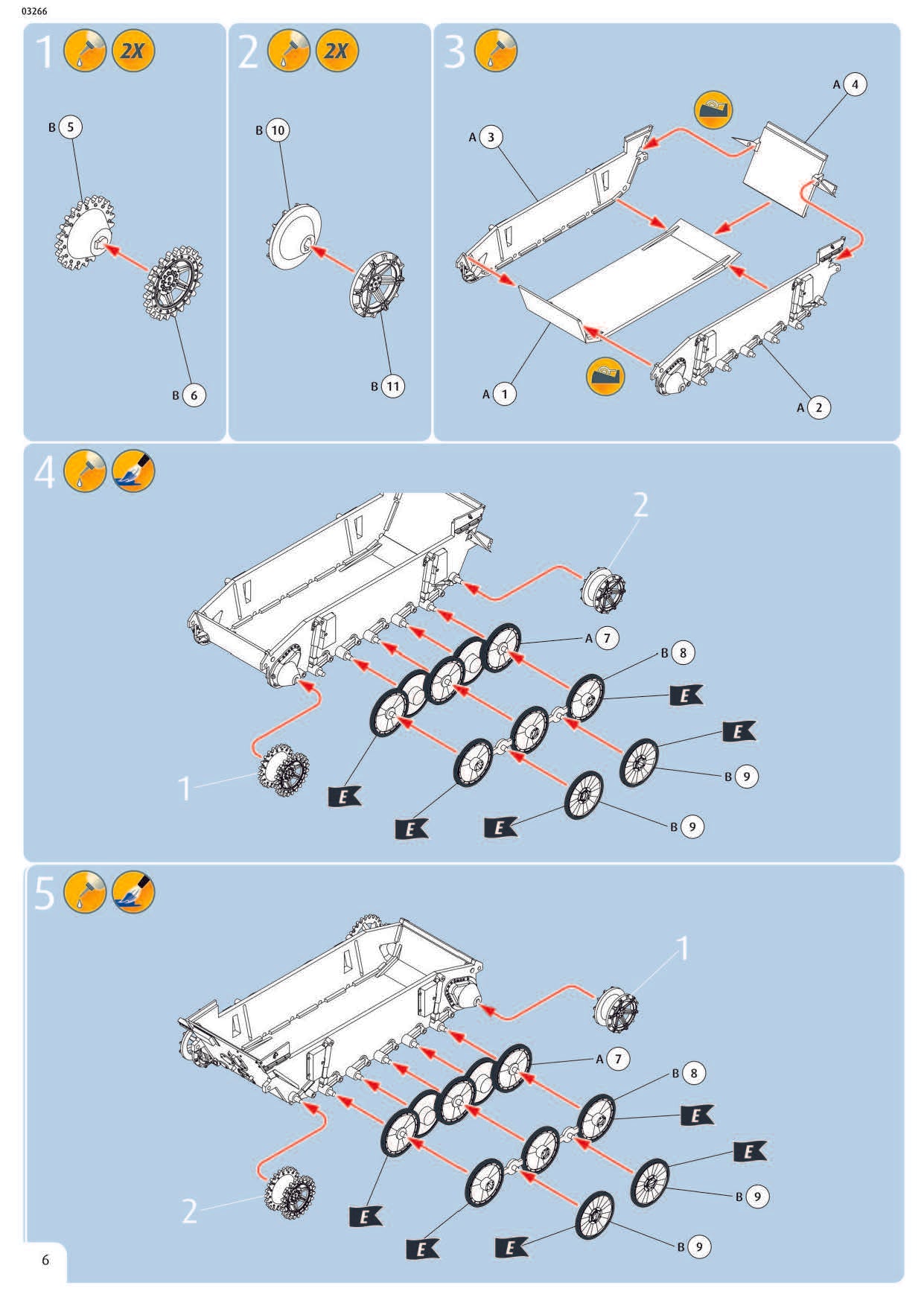 PzKpfw II Ausf. L (Luchs - “Lynx”) 1/72 Scale Model Kit Instructions Page 6