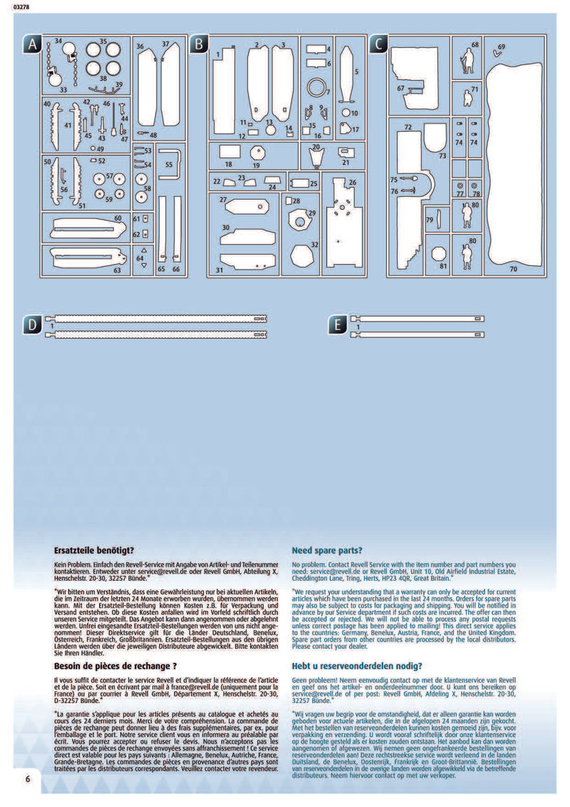 Char.B.1 bis & Renault FT.17 Tank Diorama, 1/76 Scale Model Kit Instructions Page 6