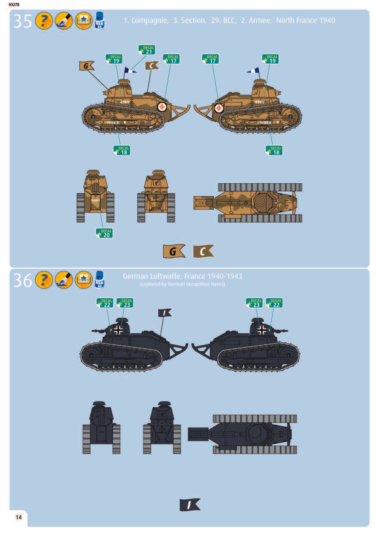 Char B.1 bis and Renault FT.17 Char B.1 bis and Renault FT.17