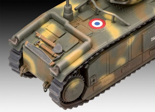 Char.B.1 bis 1/76 Scale Model Kit Rear Close Up