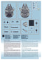 Star Wars Millennium Falcon 1/241 Scale Model Kit By Revell Germany Instructions page 5