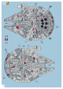 Star Wars Millennium Falcon 1/241 Scale Model Kit By Revell Germany Instructions Page 9