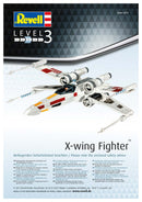 Star Wars X-Wing Fighter 1/112 Scale Model Kit By Revell Germany Instructions Page 1