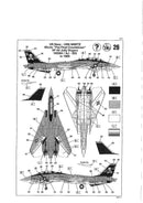 Grumman F-14A Tomcat 1/144 Scale Model Kit Set Instructions Page 11