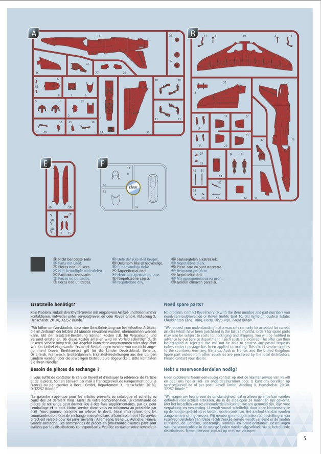 BAe Hawk T.1 Red Arrows 1/72 Scale Model Kit Instructions Page 5