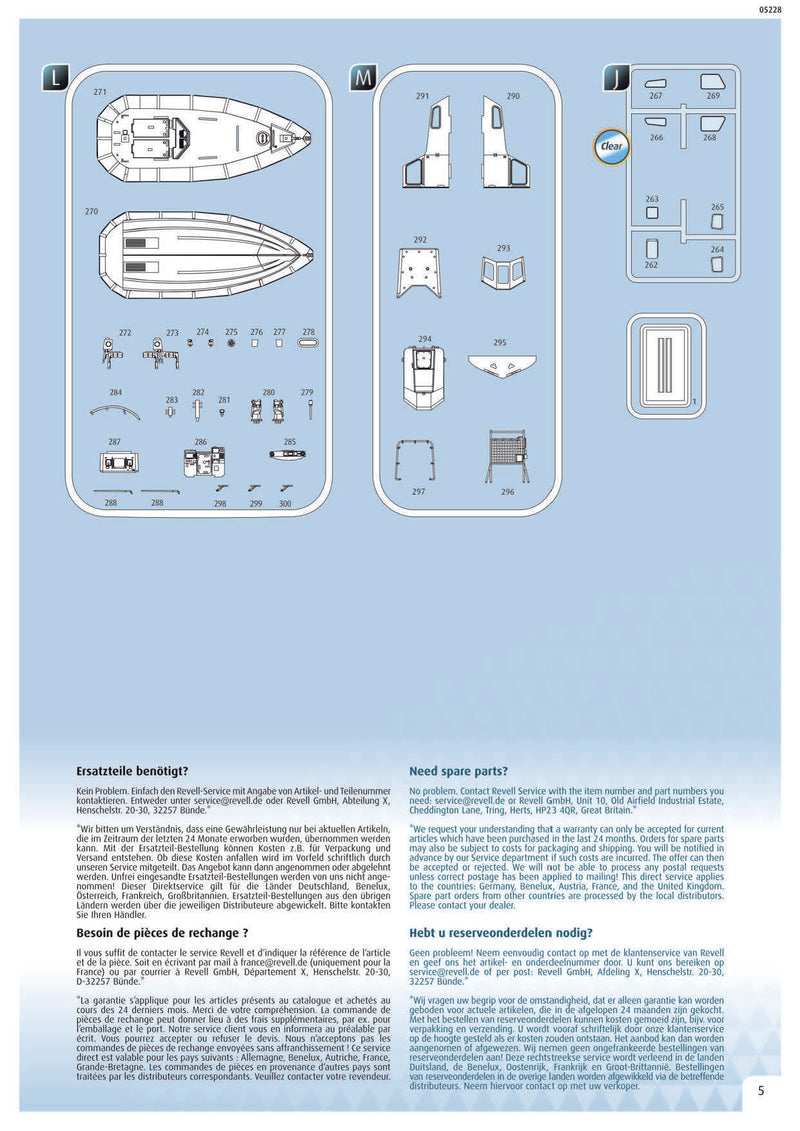 Search And Rescue Daughter Boat Verena 1/72 Scale Model Kit Instructions Page 5