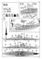Battleship Bismarck 1/1200 Scale Model Kit Instructions Page 5