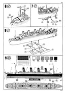 RMS Titanic 1/1200 Scale Model Kit Instructions Page 5