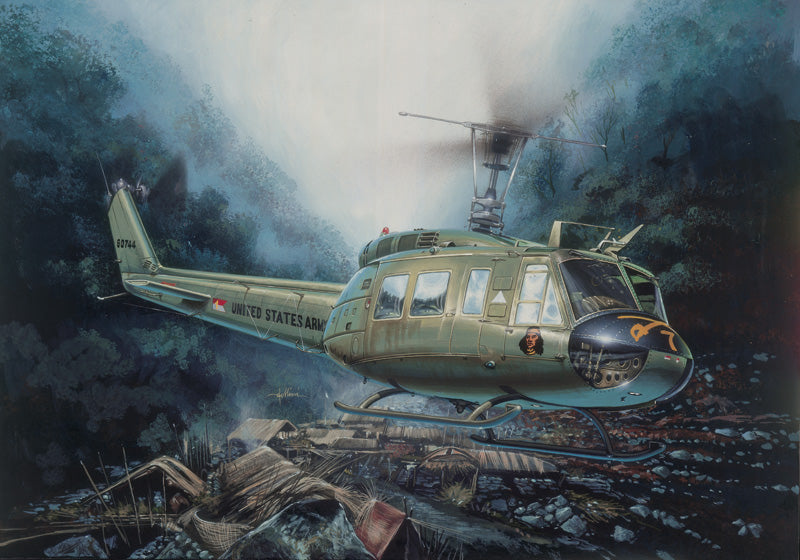 Bell UH-1D Iroquois 1/48 Scale Model Kit Box Art