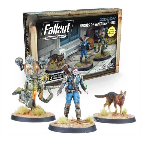Fallout Wasteland Warfare Survivors Heroes Of Sanctuary Hills Miniature Figures Kit