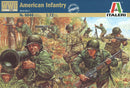 American Infantry WWII 1/72 Scale Plastic Figures By Italeri