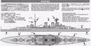HMS Hood Battlecruiser 1:700 Scale Model Kit Paint Guide