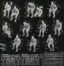WWII German Half-Track Riders 1/35 Scale Model Kit Figures Parts Details