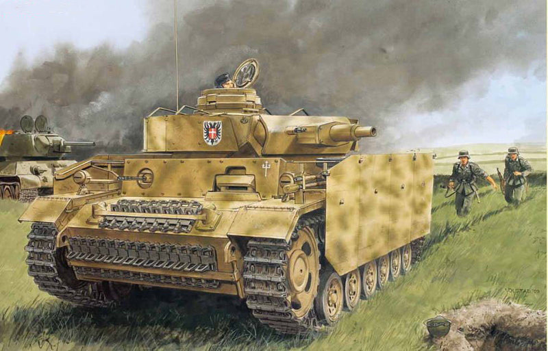 Pz.Kpfw.III Ausf.N w/Side-skirt Armor 1/72 Scale Model Kit